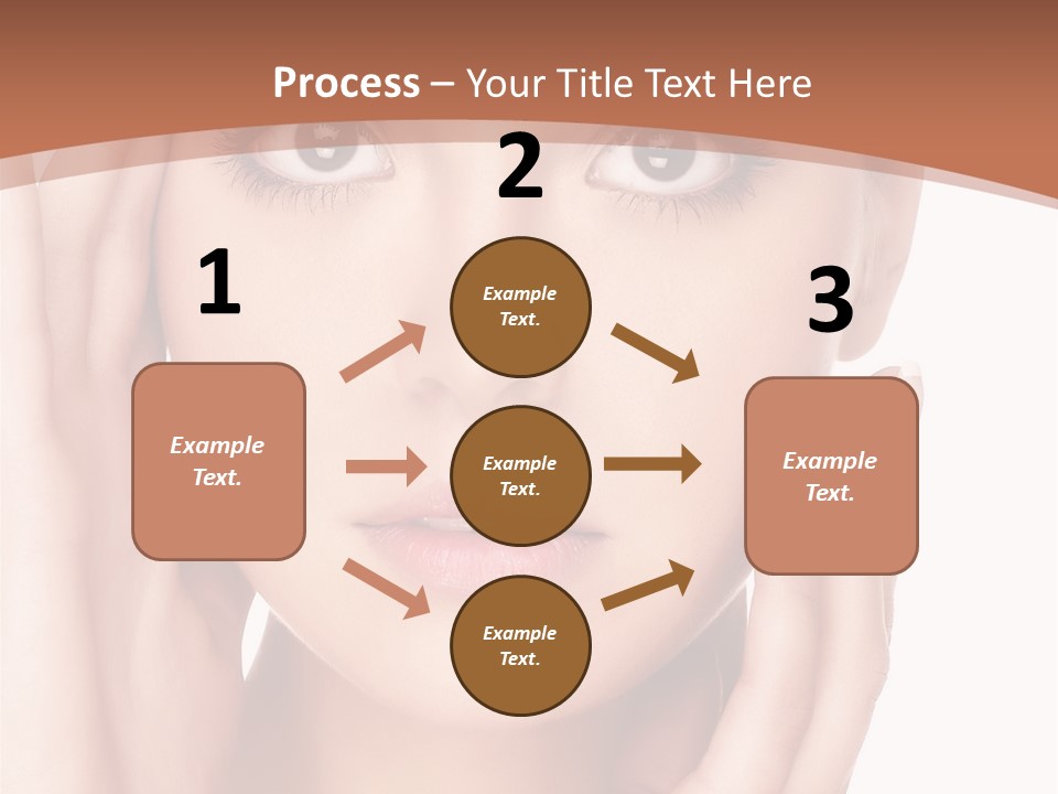 Portrait Of Young  Woman With Health Skin Of Face PowerPoint Template