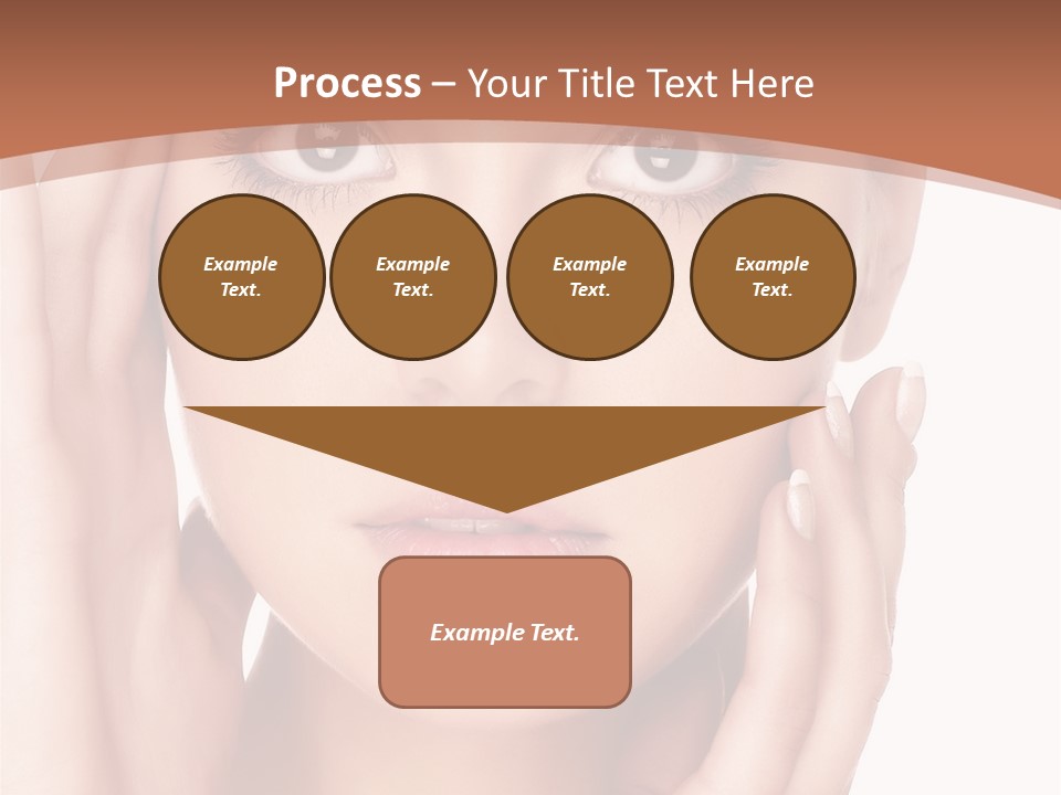 Portrait Of Young  Woman With Health Skin Of Face PowerPoint Template