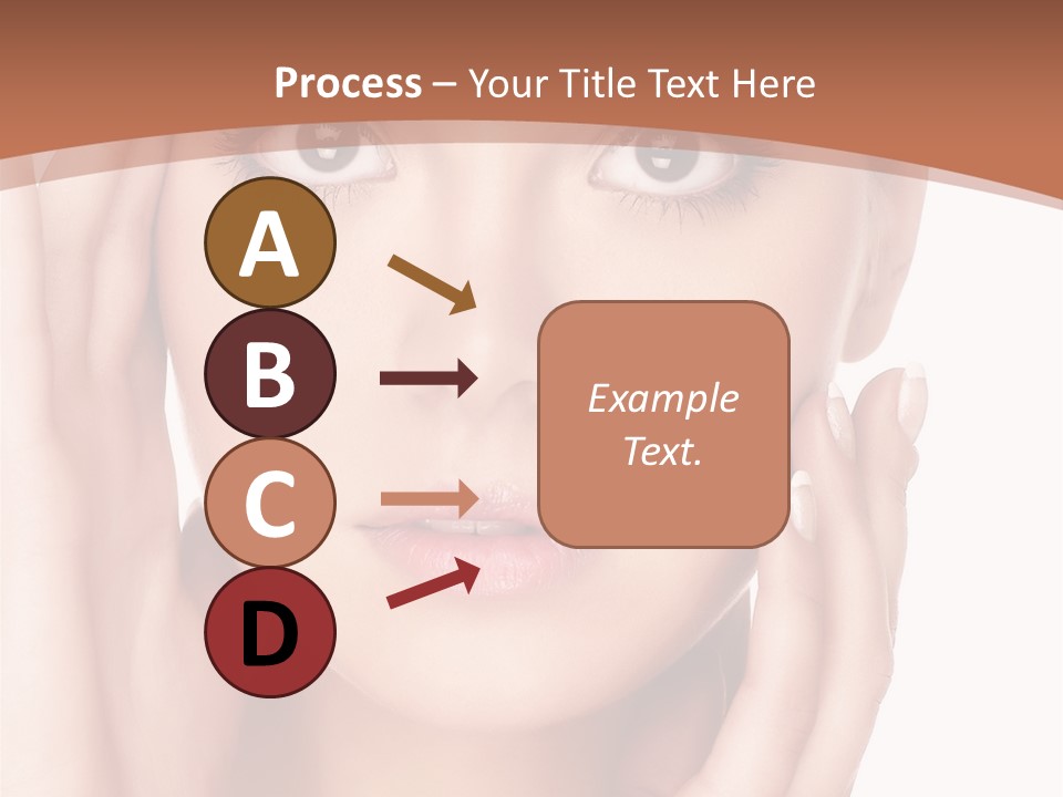 Portrait Of Young  Woman With Health Skin Of Face PowerPoint Template