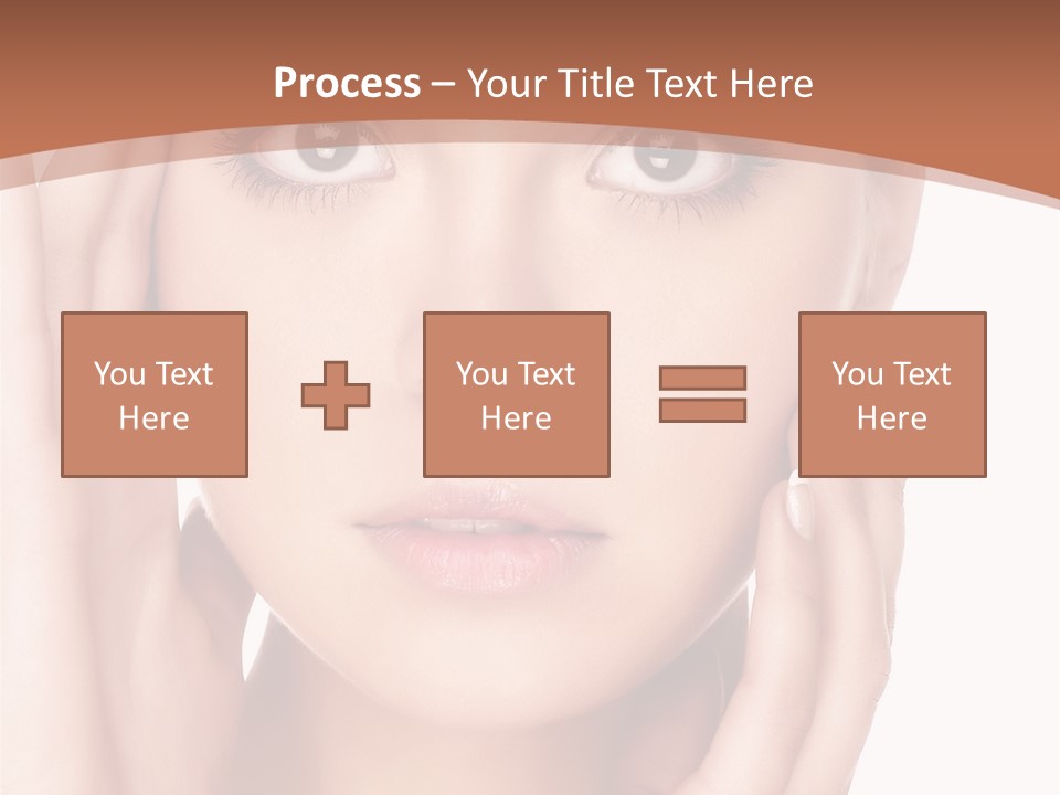 Portrait Of Young  Woman With Health Skin Of Face PowerPoint Template