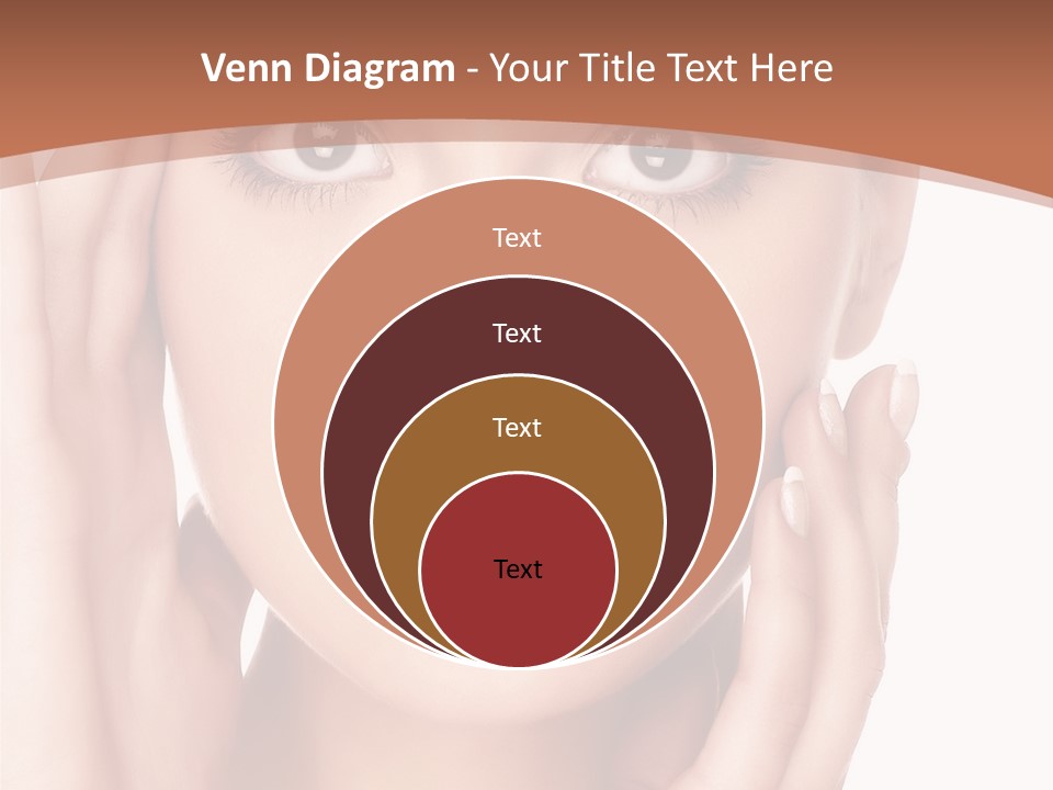 Portrait Of Young  Woman With Health Skin Of Face PowerPoint Template