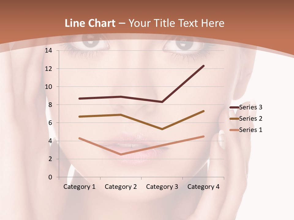 Portrait Of Young  Woman With Health Skin Of Face PowerPoint Template