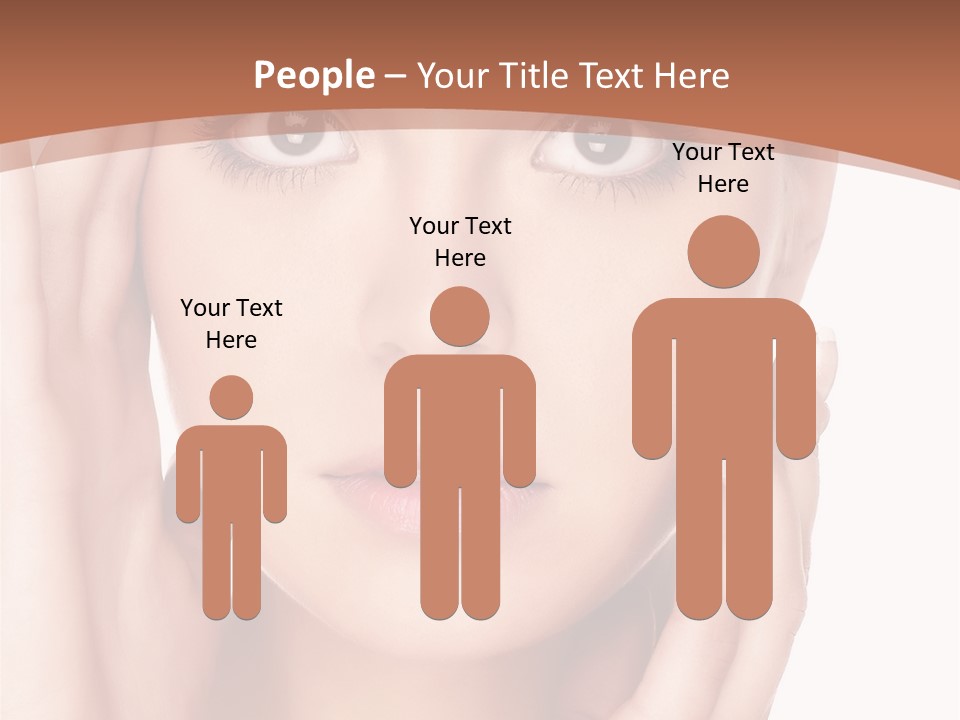 Portrait Of Young  Woman With Health Skin Of Face PowerPoint Template