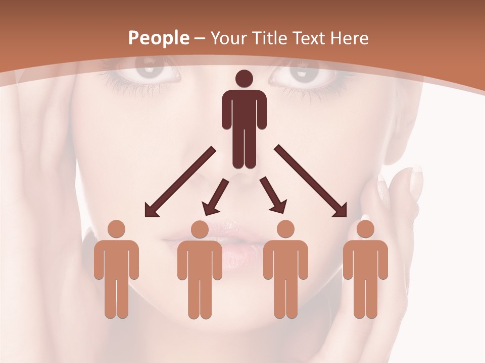 Portrait Of Young  Woman With Health Skin Of Face PowerPoint Template
