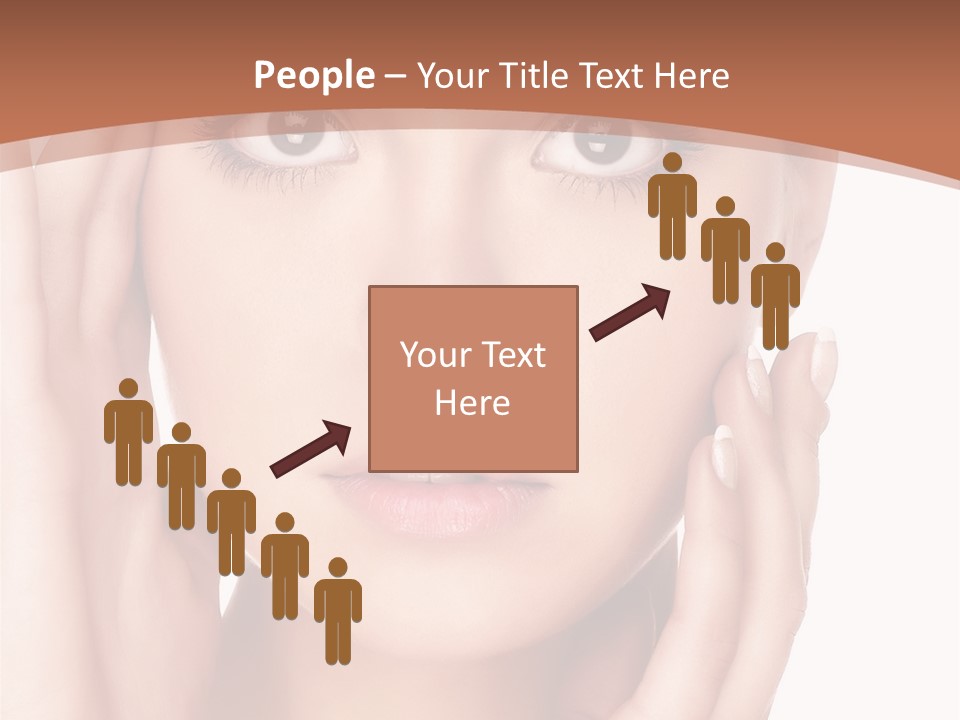 Portrait Of Young  Woman With Health Skin Of Face PowerPoint Template
