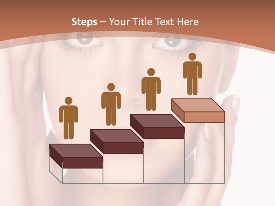 Portrait Of Young  Woman With Health Skin Of Face PowerPoint Template