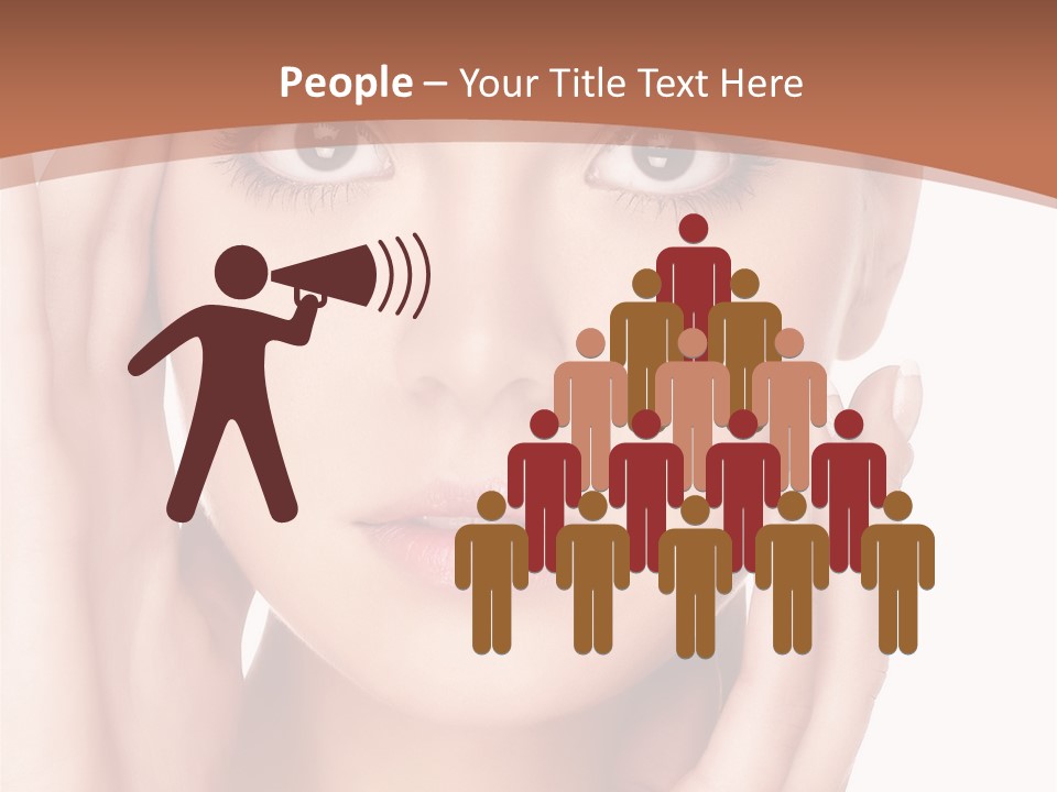 Portrait Of Young  Woman With Health Skin Of Face PowerPoint Template