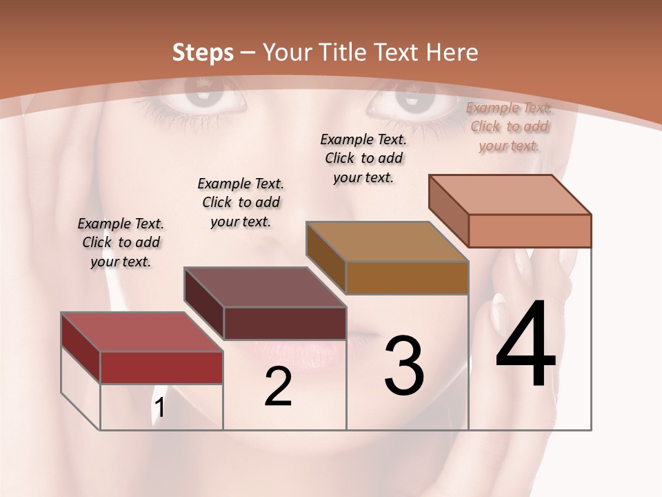 Portrait Of Young  Woman With Health Skin Of Face PowerPoint Template