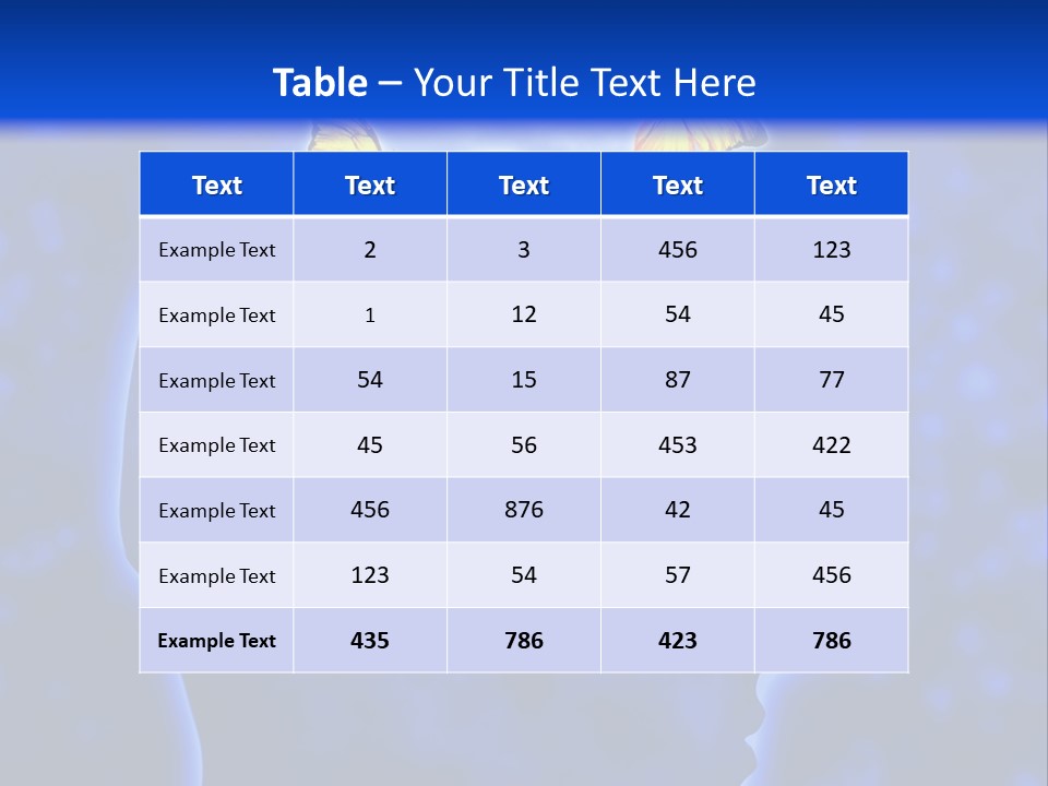 Human Head Shape With Butterflies Flying Out Of The Head PowerPoint Template