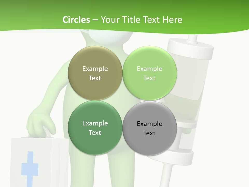 A Person In A Medical Mask Holding A Medical Bag PowerPoint Template