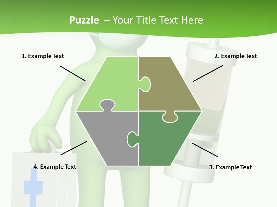 A Person In A Medical Mask Holding A Medical Bag PowerPoint Template