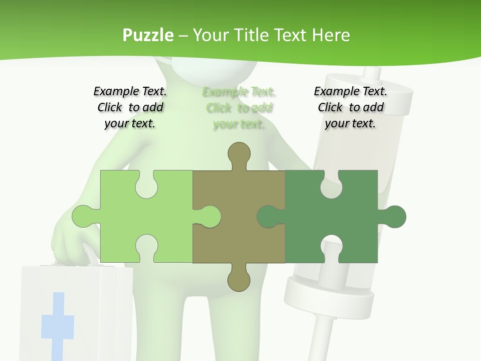 A Person In A Medical Mask Holding A Medical Bag PowerPoint Template