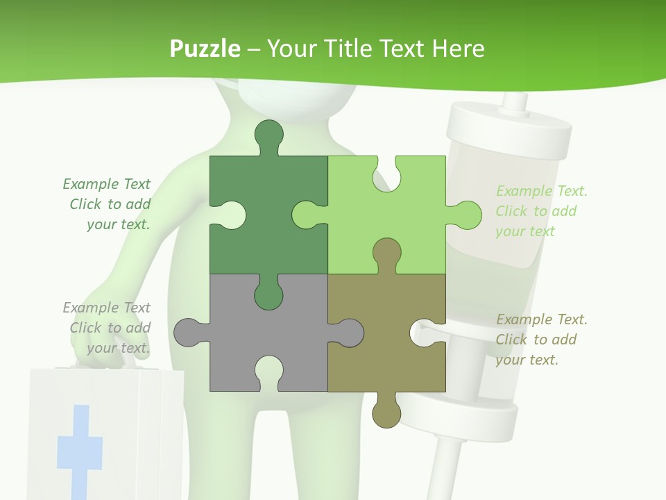 A Person In A Medical Mask Holding A Medical Bag PowerPoint Template