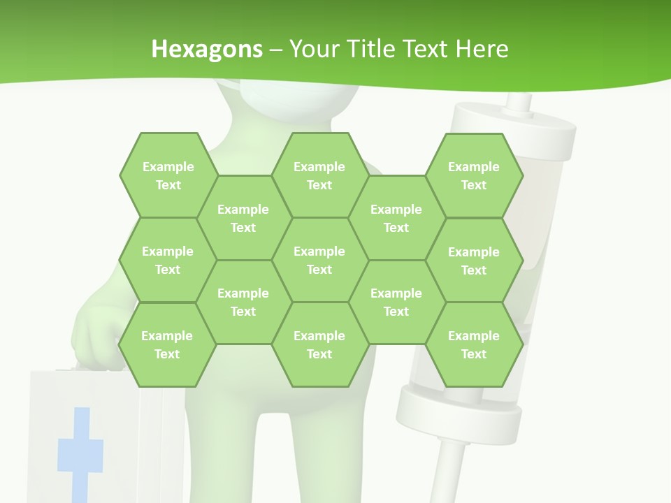 A Person In A Medical Mask Holding A Medical Bag PowerPoint Template