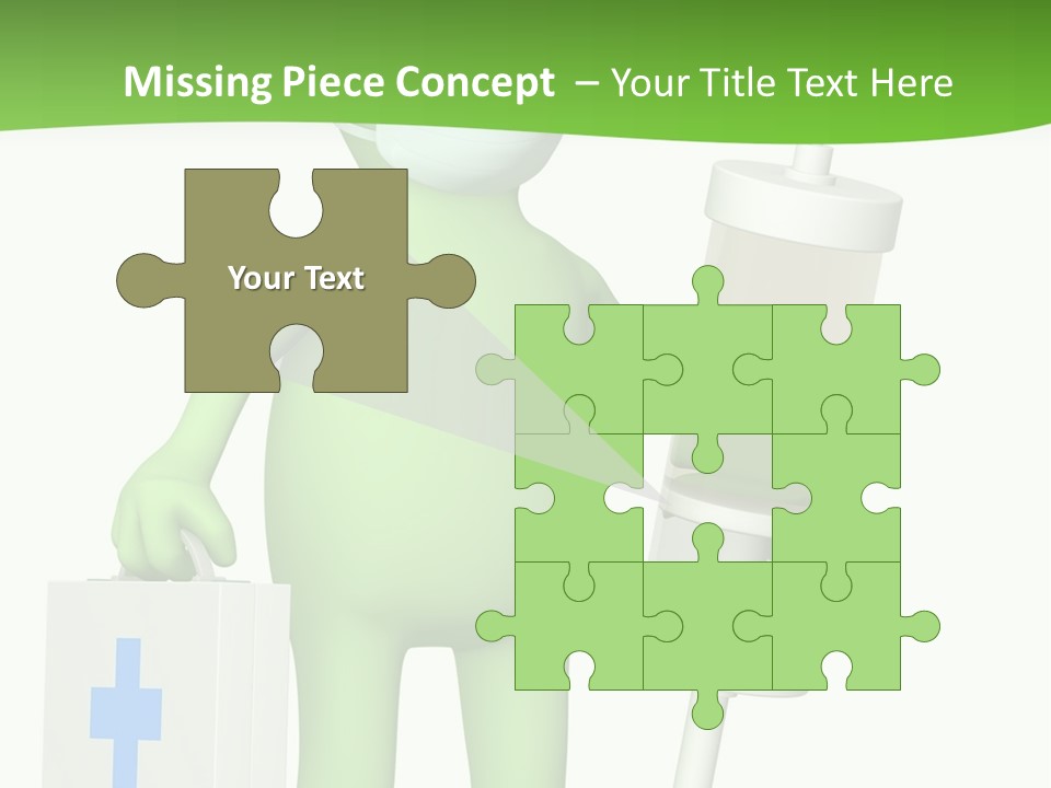 A Person In A Medical Mask Holding A Medical Bag PowerPoint Template