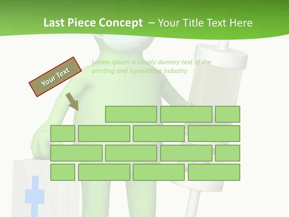 A Person In A Medical Mask Holding A Medical Bag PowerPoint Template