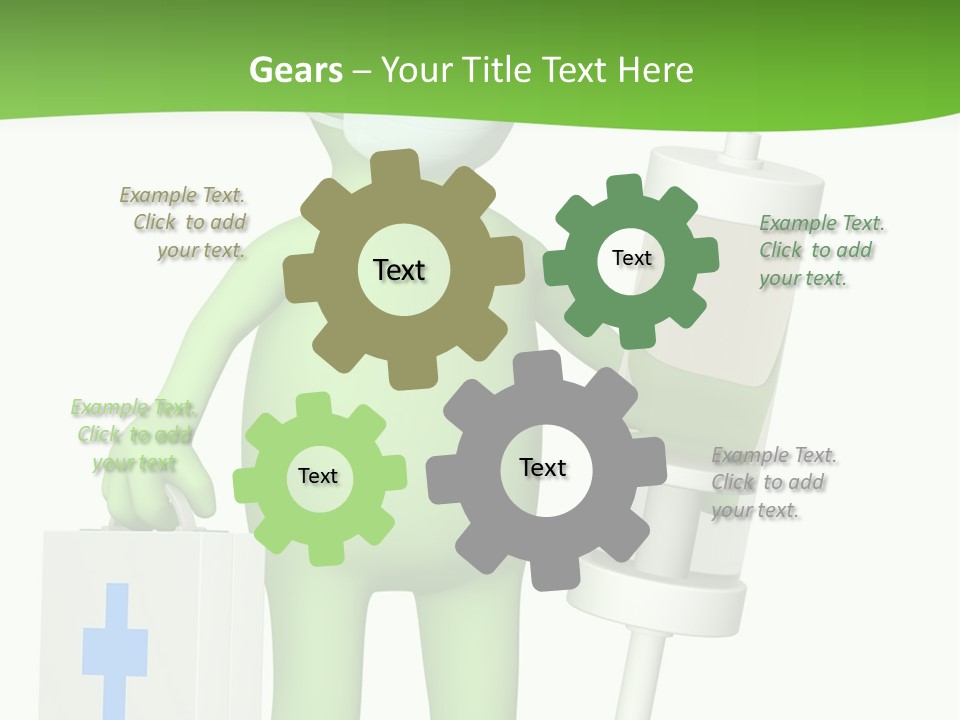A Person In A Medical Mask Holding A Medical Bag PowerPoint Template