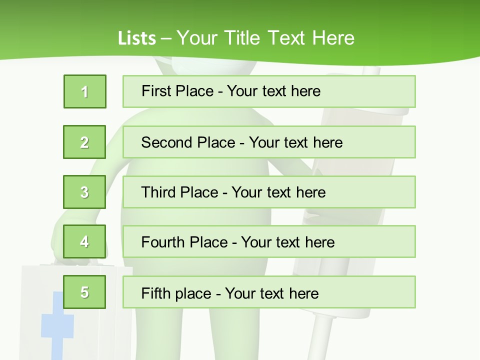 A Person In A Medical Mask Holding A Medical Bag PowerPoint Template