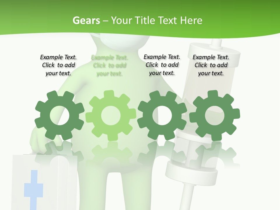 A Person In A Medical Mask Holding A Medical Bag PowerPoint Template