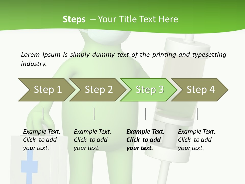 A Person In A Medical Mask Holding A Medical Bag PowerPoint Template