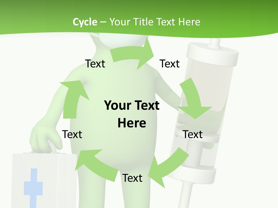 A Person In A Medical Mask Holding A Medical Bag PowerPoint Template