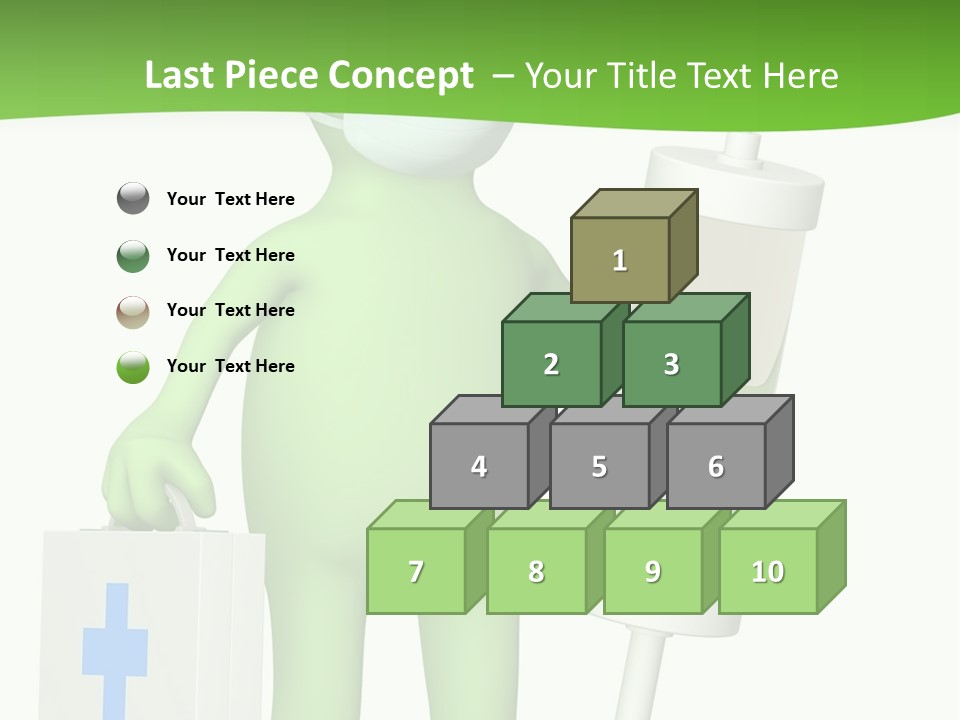 A Person In A Medical Mask Holding A Medical Bag PowerPoint Template