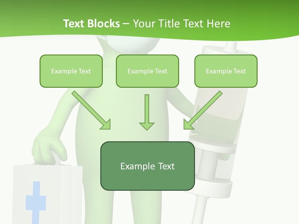 A Person In A Medical Mask Holding A Medical Bag PowerPoint Template