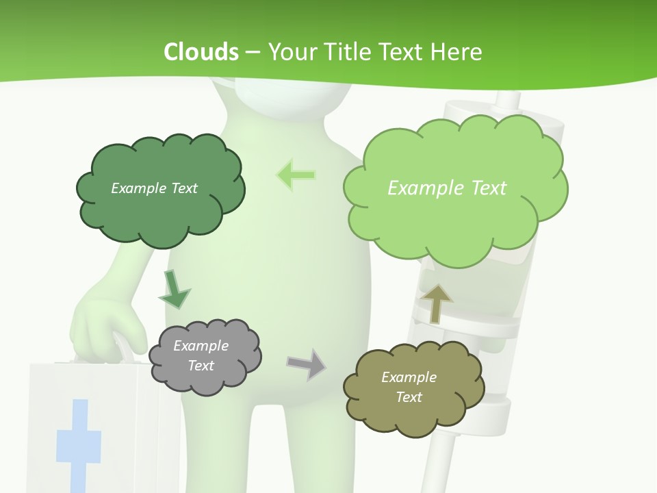 A Person In A Medical Mask Holding A Medical Bag PowerPoint Template