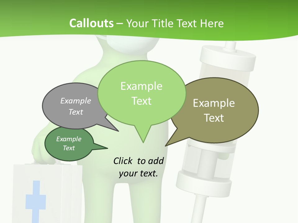 A Person In A Medical Mask Holding A Medical Bag PowerPoint Template