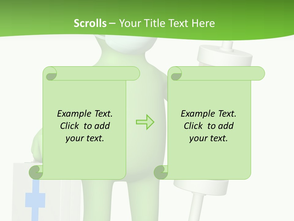 A Person In A Medical Mask Holding A Medical Bag PowerPoint Template