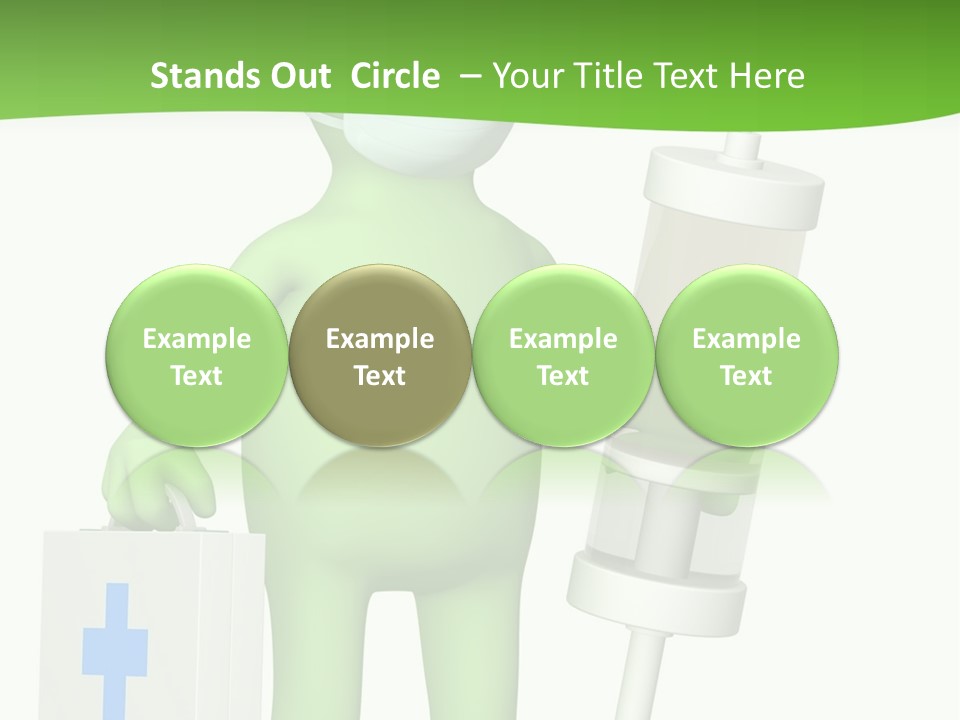 A Person In A Medical Mask Holding A Medical Bag PowerPoint Template