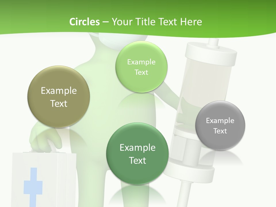 A Person In A Medical Mask Holding A Medical Bag PowerPoint Template