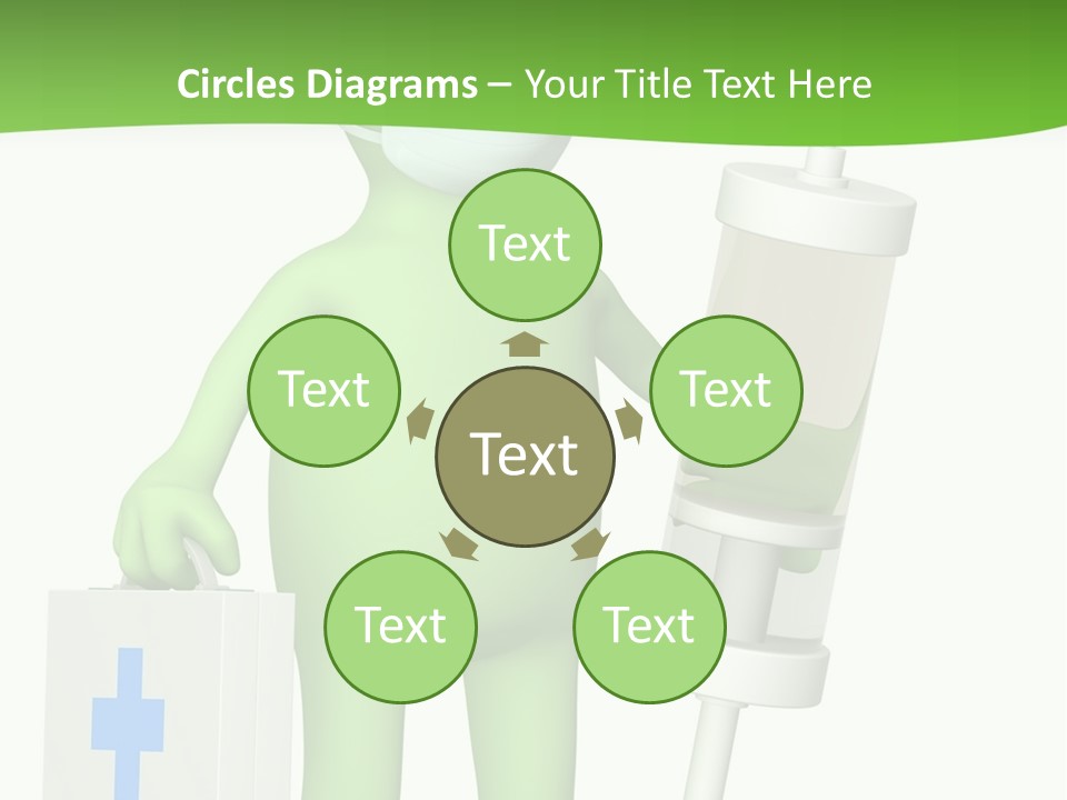 A Person In A Medical Mask Holding A Medical Bag PowerPoint Template