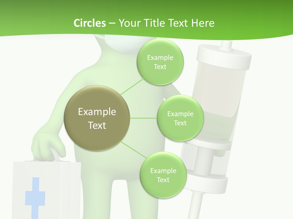 A Person In A Medical Mask Holding A Medical Bag PowerPoint Template