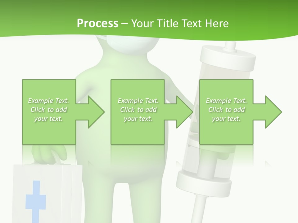 A Person In A Medical Mask Holding A Medical Bag PowerPoint Template