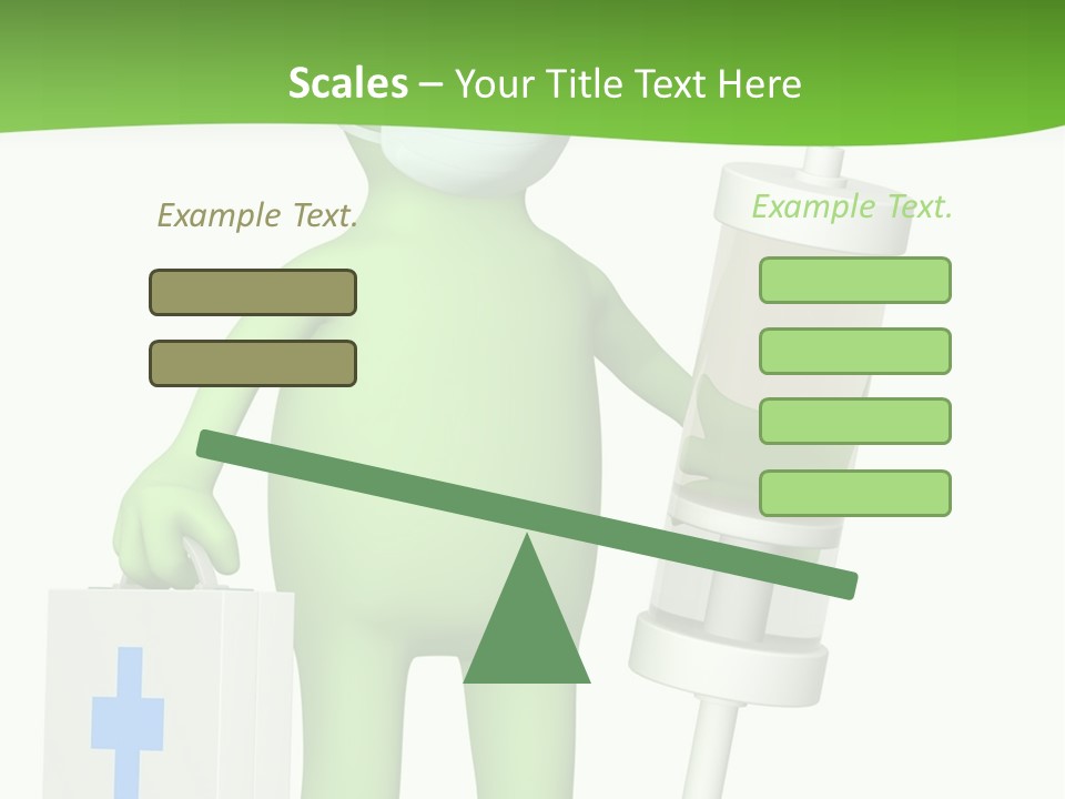 A Person In A Medical Mask Holding A Medical Bag PowerPoint Template