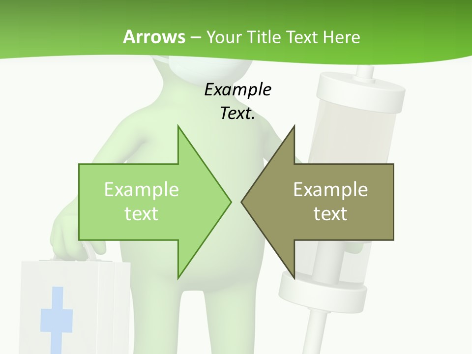 A Person In A Medical Mask Holding A Medical Bag PowerPoint Template