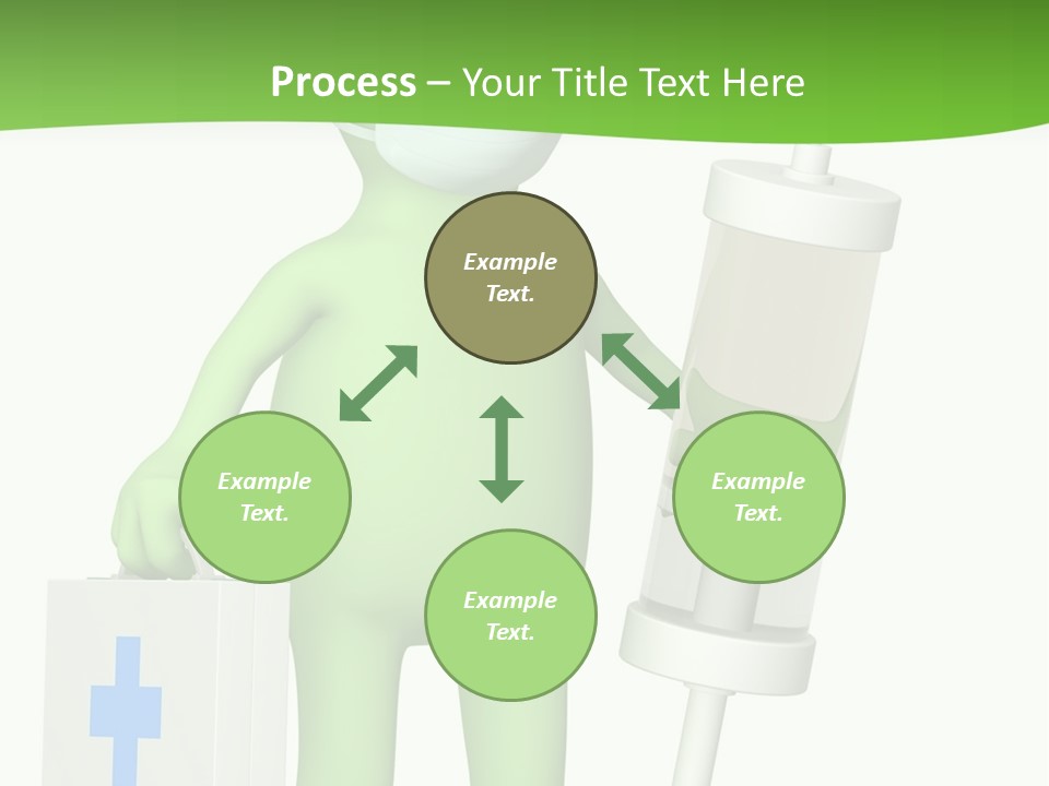 A Person In A Medical Mask Holding A Medical Bag PowerPoint Template