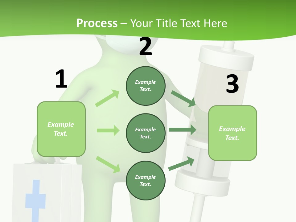 A Person In A Medical Mask Holding A Medical Bag PowerPoint Template