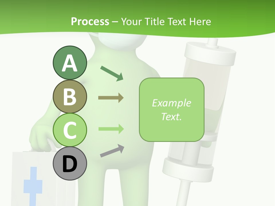 A Person In A Medical Mask Holding A Medical Bag PowerPoint Template