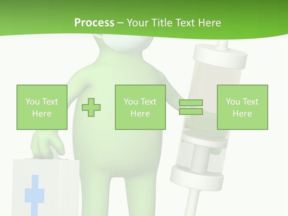 A Person In A Medical Mask Holding A Medical Bag PowerPoint Template