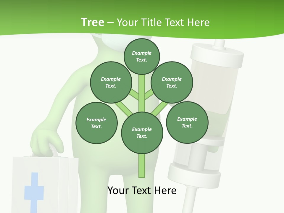 A Person In A Medical Mask Holding A Medical Bag PowerPoint Template