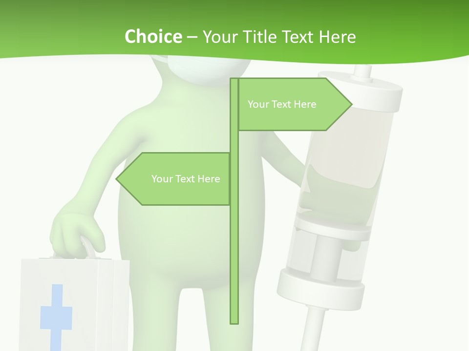 A Person In A Medical Mask Holding A Medical Bag PowerPoint Template
