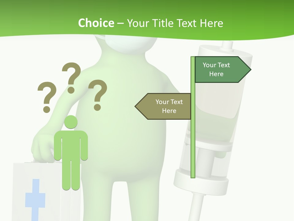 A Person In A Medical Mask Holding A Medical Bag PowerPoint Template