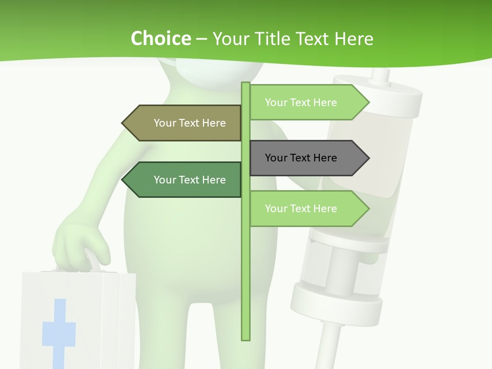A Person In A Medical Mask Holding A Medical Bag PowerPoint Template