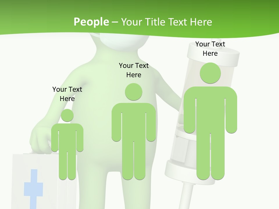 A Person In A Medical Mask Holding A Medical Bag PowerPoint Template