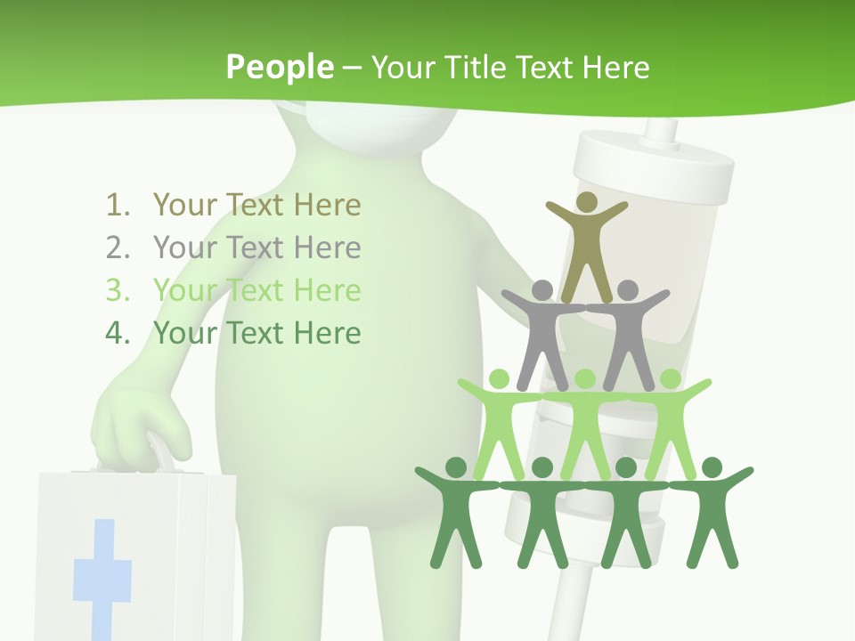 A Person In A Medical Mask Holding A Medical Bag PowerPoint Template