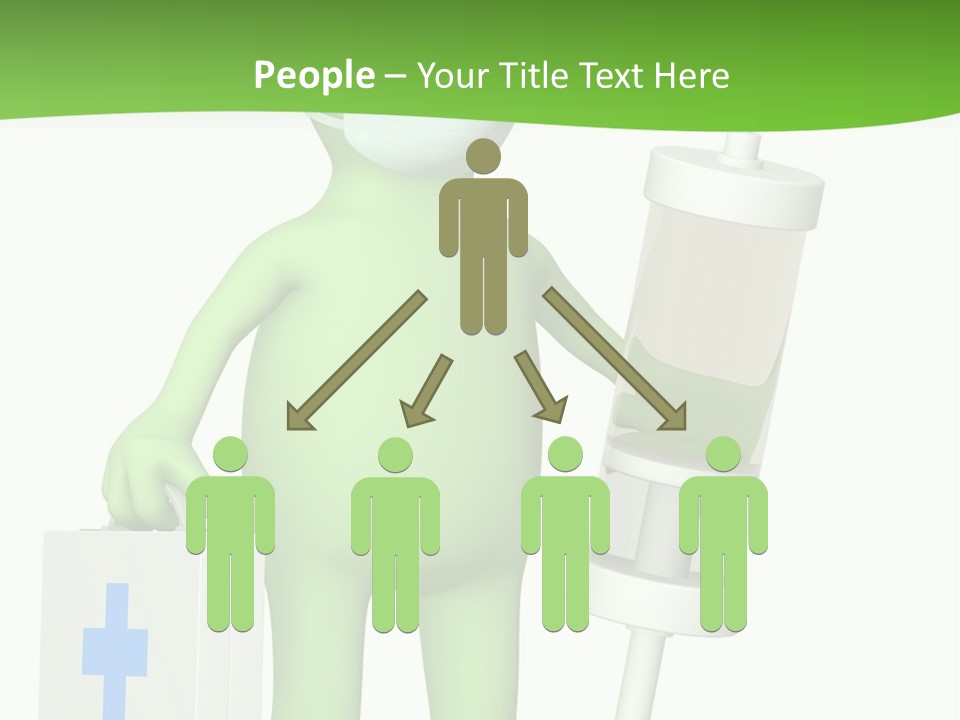 A Person In A Medical Mask Holding A Medical Bag PowerPoint Template