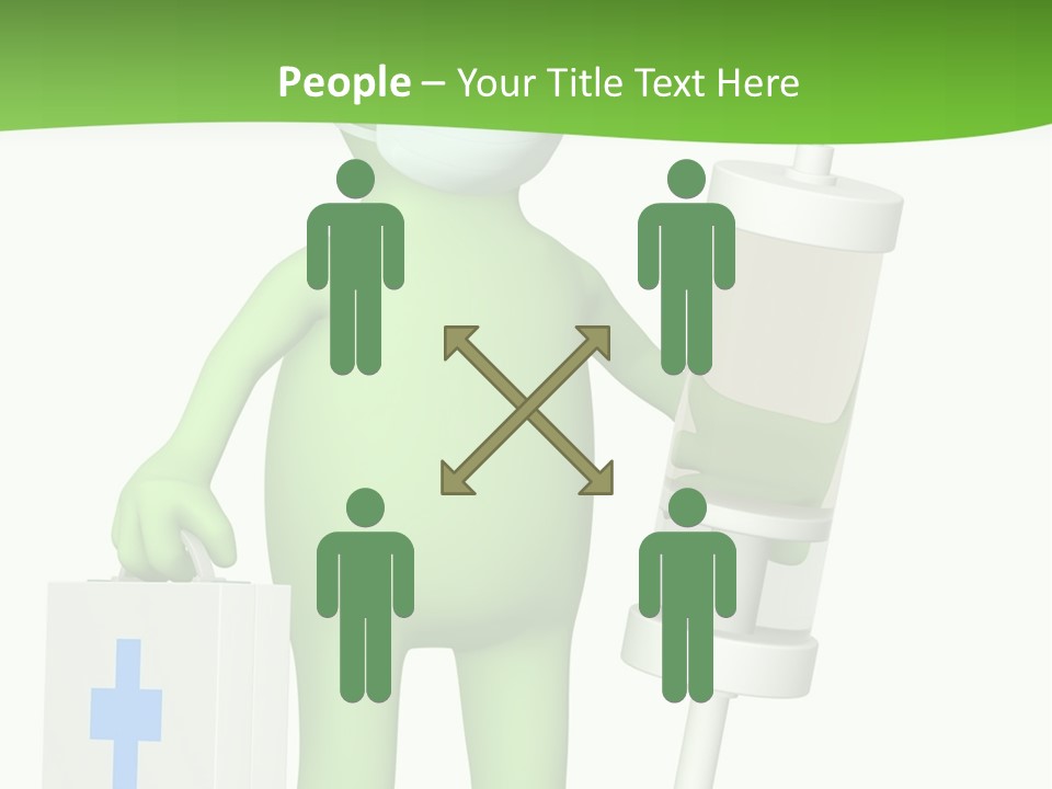 A Person In A Medical Mask Holding A Medical Bag PowerPoint Template