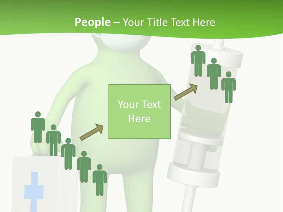 A Person In A Medical Mask Holding A Medical Bag PowerPoint Template